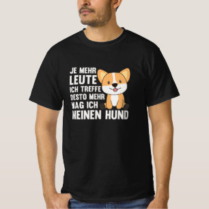 Dog Corgi Doesn't Like People, Cute Dogs T-Shirt