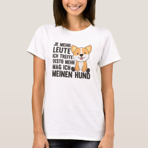 Dog Corgi Doesn't Like People, Cute Dogs T-Shirt
