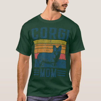 Dog Corgi Mum  Vintage Corgi Mum  T-Shirt