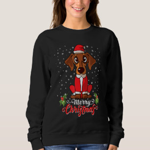 Dog Costume Dachshund Christmas Men Women Sweatshirt