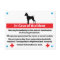Dog Crate Card In Case of Emergency