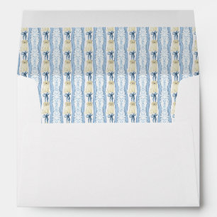 Dog Crest Coquette Bow Monogram Envelope