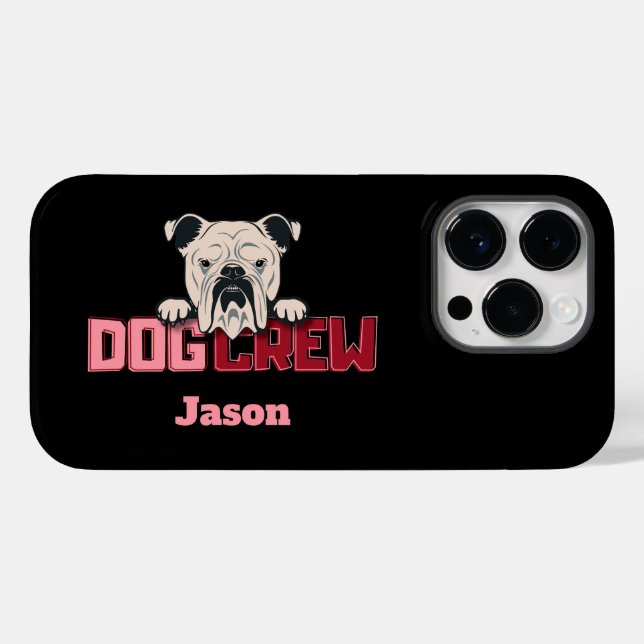 Dog Crew Bulldog Custom Case-Mate iPhone Case (Back (Horizontal))