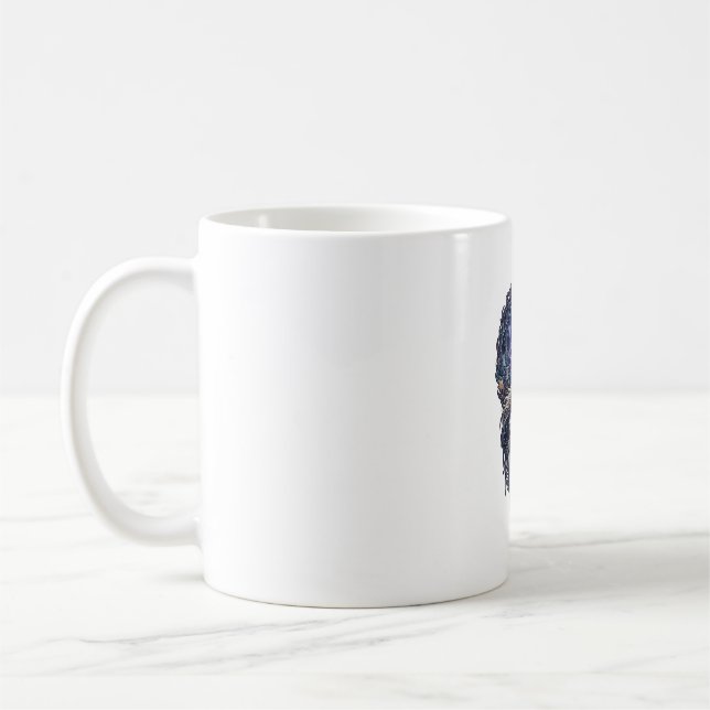 Dog Crystal Moon Enchanted Forest_1 Coffee Mug (Left)