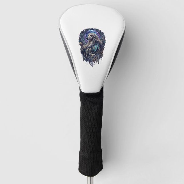 Dog Crystal Moon Enchanted Forest_1 Golf Head Cover (Front)