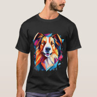 Dog Cubism Art Style