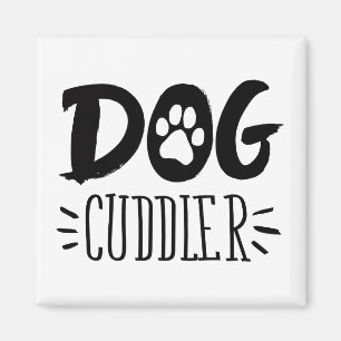 Dog Cuddler Dog Happy Cuddler Drawn Paw Magnet