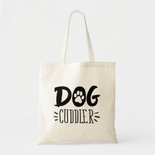 Dog Cuddler Dog Happy Cuddler Drawn Paw Tote Bag