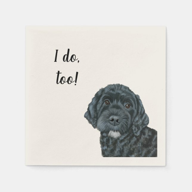 Dog Custom Cocktail Napkin  (Front)