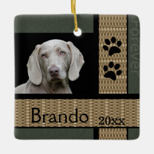 Dog Custom Photo  Ceramic Ornament