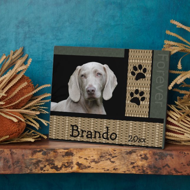Dog Custom Photo Plaque (Side)