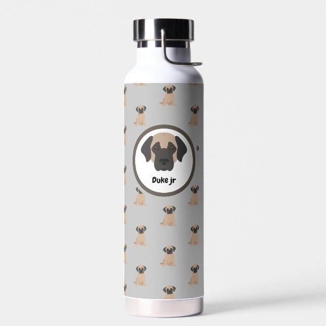 Dog customisable water bottle (Left)