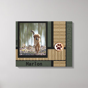 Dog Customise Photo Canvas Print