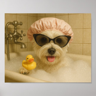 dog cute bathroom decor funny
