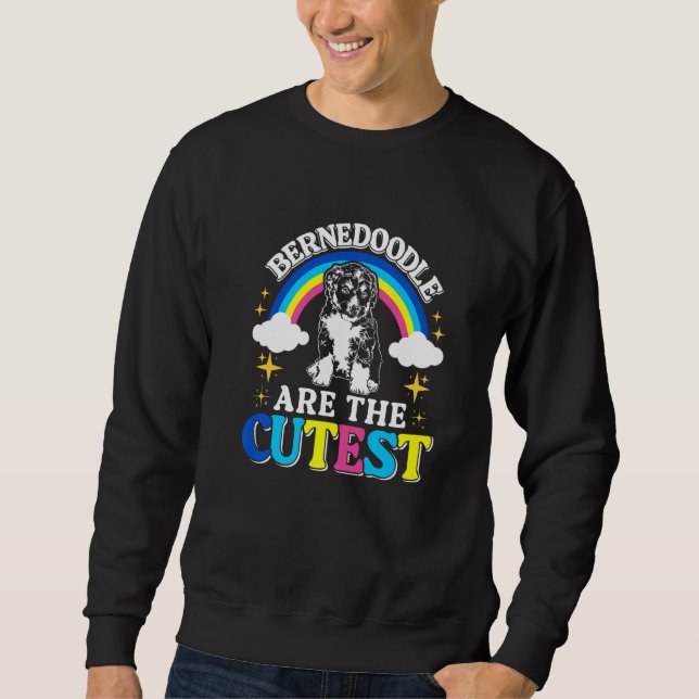 Dog Cute Bernedoodle Premium Sweatshirt (Front)