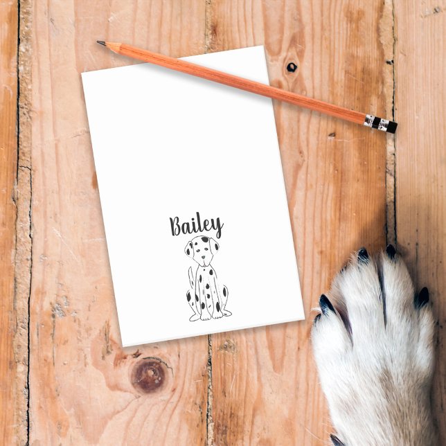 Dog Cute Dalmatian Personalised Pet Stylish Fun Post-it Notes (Creator Uploaded)