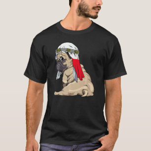 Dog Cute Pug Retro Poland Flag Pride T-Shirt
