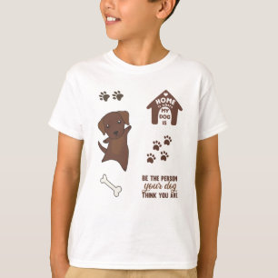 Dog Cute Stickers Brown Labrador Retriever T-Shirt