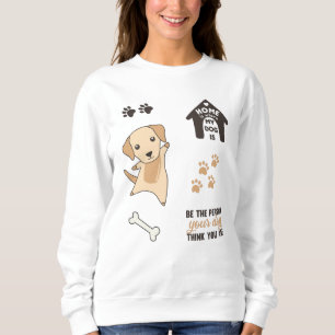 Dog Cute Stickers Labrador Retriever Sweatshirt