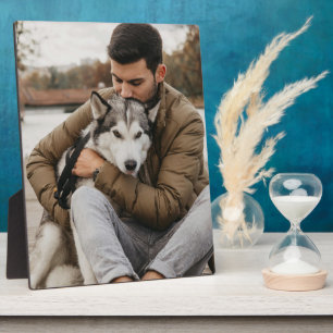 Dog Dad And Pet Photo Keepsake Plaque