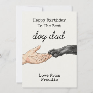 Dog Dad Birthday | Custom Birthday from Dog Invitation