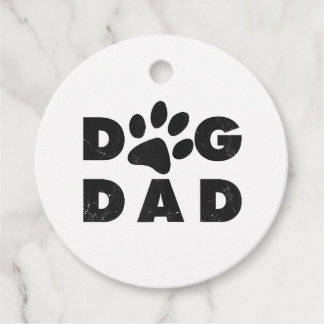 Dog Dad classic Favour Tags