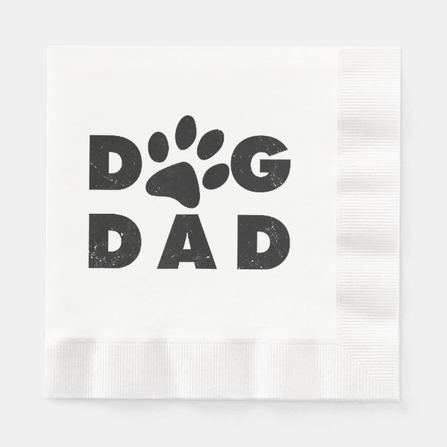 Dog Dad classic Napkin (Front)