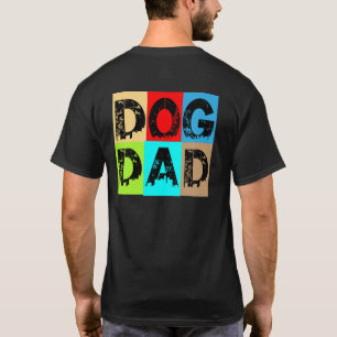 Dog Dad – Colourful Retro Pet Lover Design T-Shirt