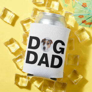 Dog Dad, Custom Photo Dad Gift Can Cooler