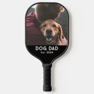 Dog Dad Established Photo  Pickleball Paddle