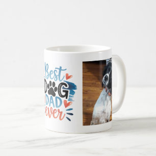 Dog Dad Father's Day Birthday 2 Photo Coffee Mug