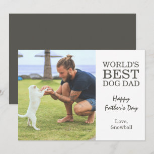 Dog Dad   Father's Day Photo Card
