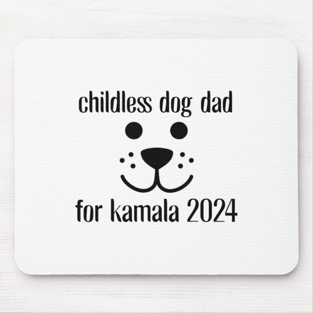 Dog Dad For Kamala Harris 2024  Mouse Pad (Front)