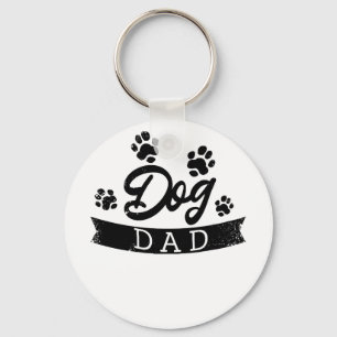 Dog Dad Funny Design - Gift idea for dogs owners o Key Ring