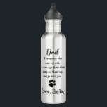 Dog Dad Funny Father's Day Joke - Humour Dog Dad 710 Ml Water Bottle<br><div class="desc">Surprise Dad this Father's Day with this super cute dog dad water bottle . Dad ... If someone else was my dad , I’d chew up their shoes , poop on their rug , and go find you . . . Personalise with the Dog Dad's favourite Pet Photo, and name...</div>