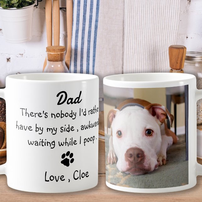 Dog Dad Funny Father's Day - Pet Photo Coffee Mug (Creator Uploaded)