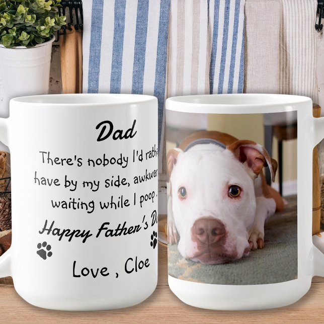 Dog Dad Funny Father's Day - Pet Photo Dog Humour Coffee Mug (Creator Uploaded)