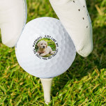 Dog Dad Funny No Recall Warning Custom Photo Golf Balls<br><div class="desc">Create your own funny personalised golf ball from the dog. The photo template is set up for you to add one of your favourite dog or puppy pictures and you can also edit the wording if you wish. The typography framing your photo reads "Warning: Just like me, this ball has...</div>