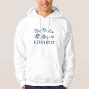 Dog dad, fur dad's heartbeat hoodie