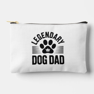 Dog Dad Gift Idea - Legendary Dog Dad Design Accessory Pouch
