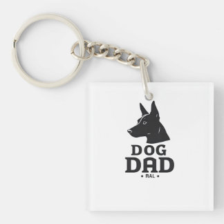 Dog Dad Gifts for Him – Funny & Custom Gea Key Ring