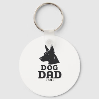 Dog Dad Gifts for Him – Funny & Custom Gea Key Ring