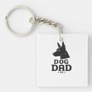 Dog Dad Gifts for Him – Funny & Custom Gear Key Ring