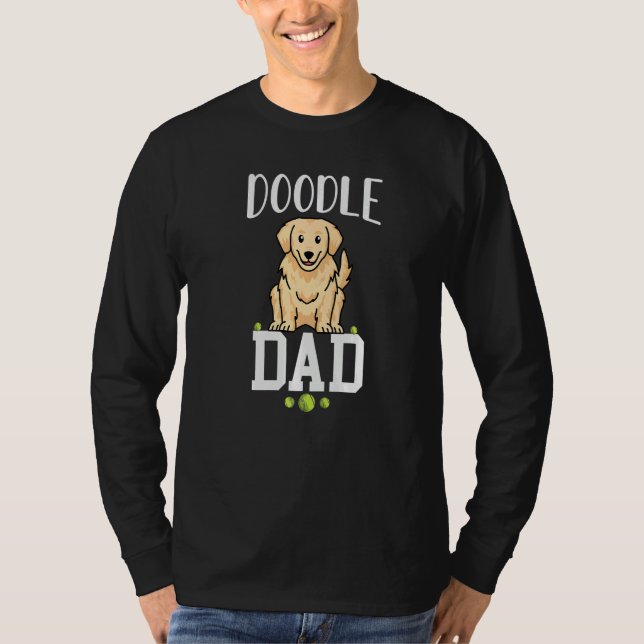 dog dad golden doodle best golden retriever dad ev T-Shirt (Front)