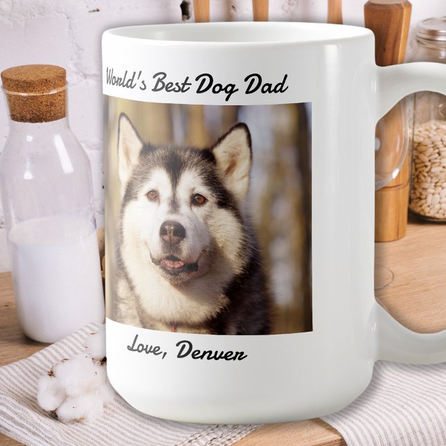 Dog Dad - Happy Father's Day - Pet Photo Coffee Mug (Creator Uploaded)
