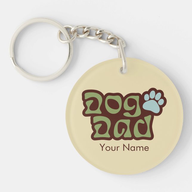 Dog Dad Logo Key Ring (Front)