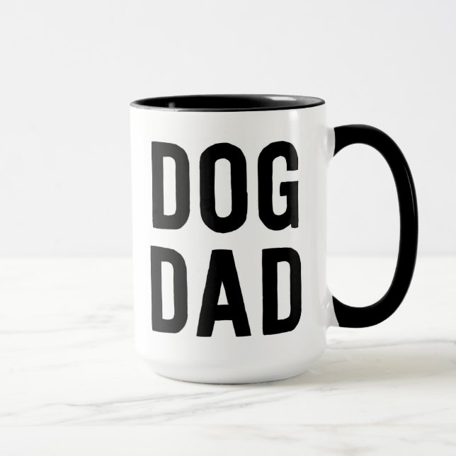 Dog Dad Mug, Mug Gift, Fathers Day Gift (Right)