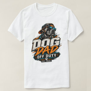Dog Dad Off Duty Cool Sunglasses T-Shirt