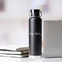 Dog Dad or Custom Text Minimal Retro Typewriter