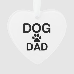 DOG DAD PAW ORNAMENT